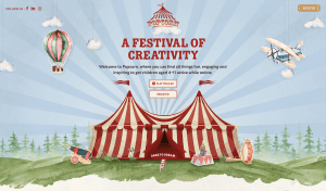 visual of popcorn tv landing page