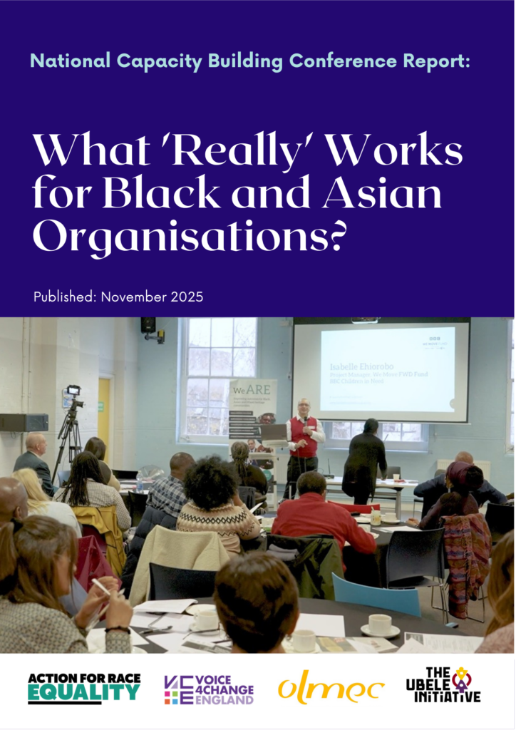cover: What 'really' Works for Black and Asian organisations Capacity Building report
